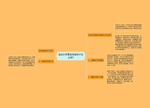 在会计师事务所做审计怎么样?