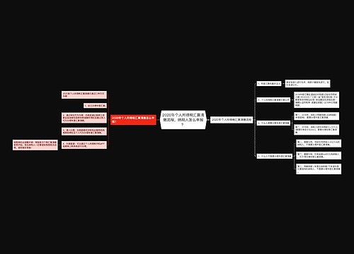 2020年个人所得税汇算清缴流程，纳税人怎么申报？