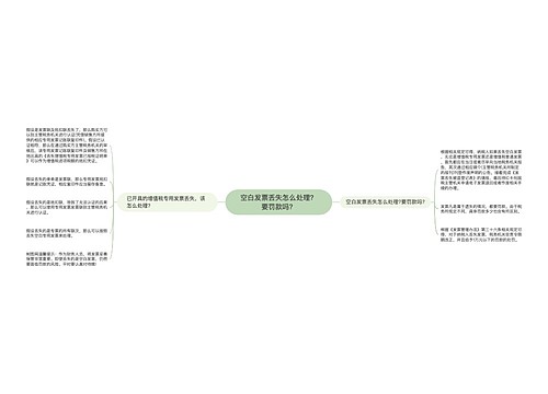 空白发票丢失怎么处理？要罚款吗？