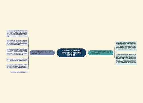 毕业后去大公司还是小公司？大公司和小公司的区别在哪里？