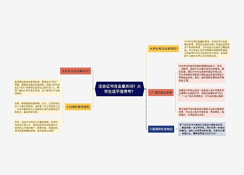 注会证书含金量高吗？大学生值不值得考？