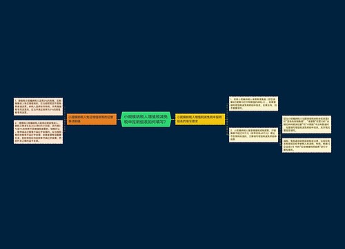 小规模纳税人增值税减免税申报明细表如何填写？