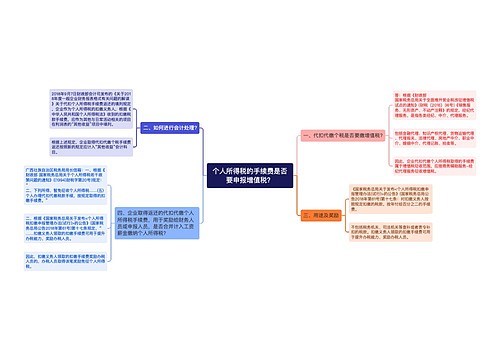 个人所得税的手续费是否要申报增值税？