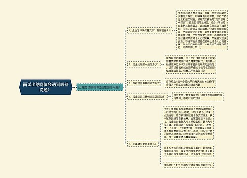 面试出纳岗位会遇到哪些问题？