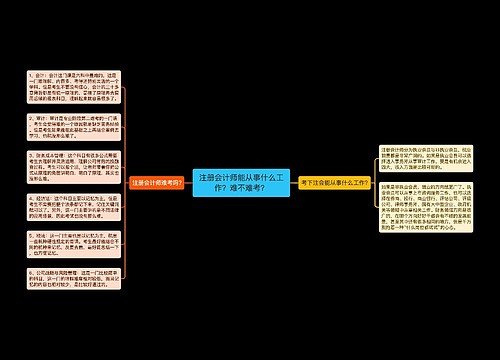 注册会计师能从事什么工作？难不难考？