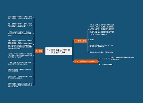 个人所得税怎么计算？计算方法有几种？