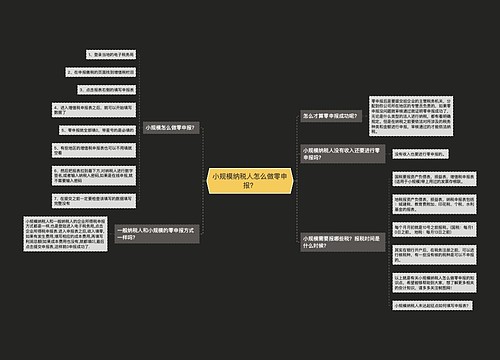 小规模纳税人怎么做零申报？