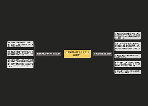 收到发票会计人员怎么检查处理？