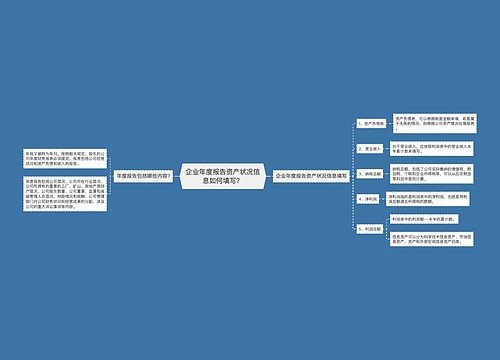 企业年度报告资产状况信息如何填写？