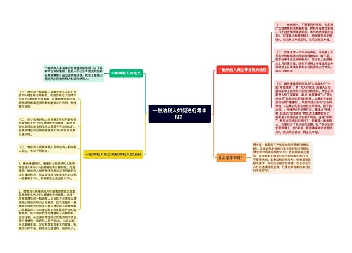 一般纳税人如何进行零申报？