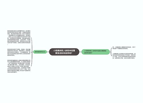 小规模纳税人纳税申报需要报送财务报表吗？