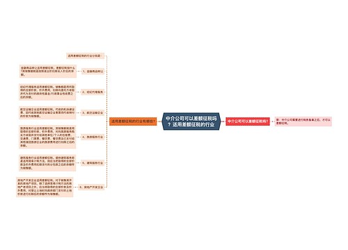 中介公司可以差额征税吗？适用差额征税的行业