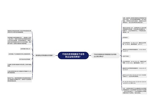 不抵扣进项税额会不会导致企业税负降低？