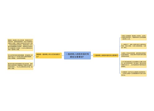 一般纳税人纳税申报时有哪些注意事项？