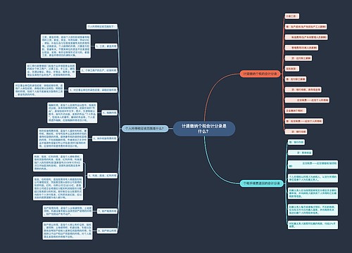 计提缴纳个税会计分录是什么?思维导图