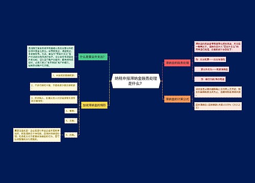 纳税申报滞纳金账务处理是什么？