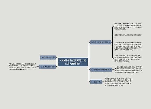 CPA证书有必要考吗？就业方向有哪些？