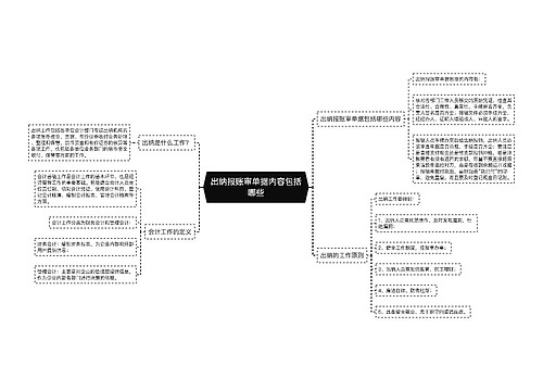 出纳报账审单据内容包括哪些