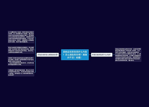 其他应收款包括什么内容？怎么做账务处理？满满的干货！收藏！