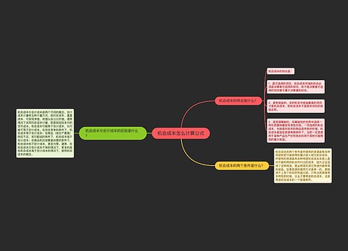 机会成本怎么计算公式