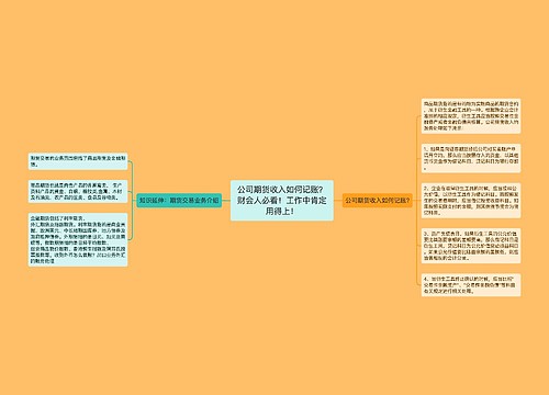 公司期货收入如何记账?财会人必看!工作中肯定用得上! 公司期货收入如何记账?财会人必看!工作中肯定用得上!
