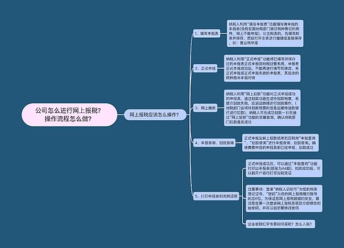 公司怎么进行网上报税？操作流程怎么做？