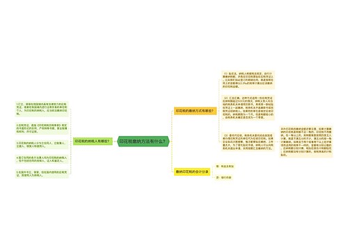 印花税缴纳方法有什么？