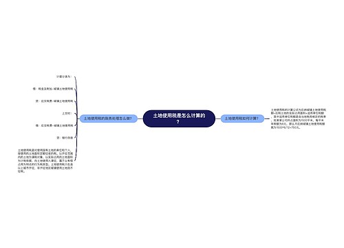 土地使用税是怎么计算的？