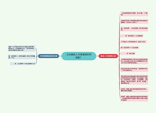 企业缴纳上月增值税如何做账？