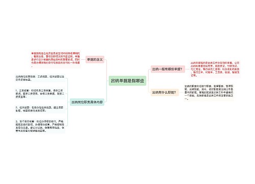 出纳单据是指哪些