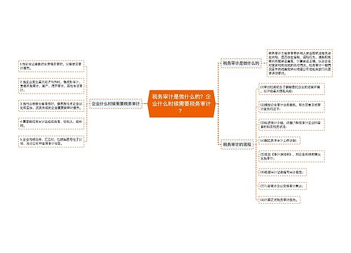 税务审计是做什么的？企业什么时候需要税务审计？