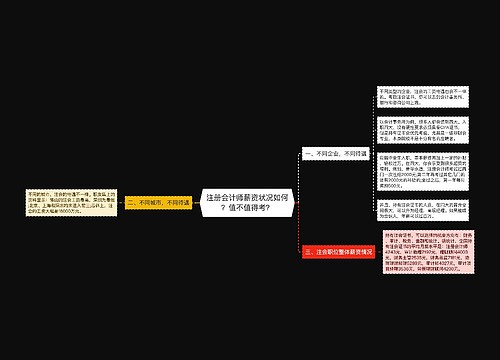 注册会计师薪资状况如何？值不值得考？