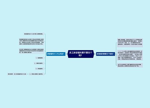 员工辞退福利要不要交个税？