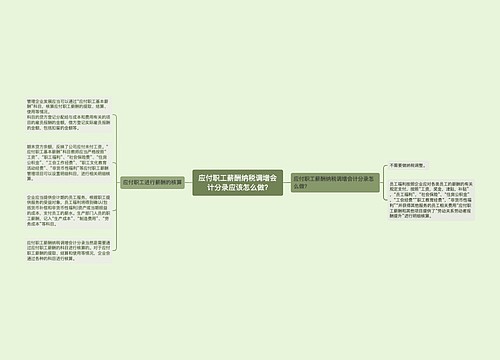 应付职工薪酬纳税调增会计分录应该怎么做?