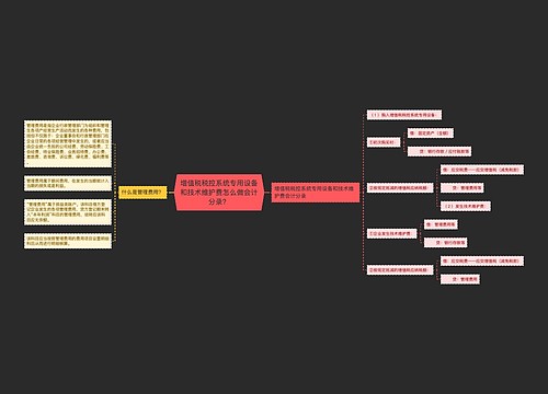 增值税税控系统专用设备和技术维护费怎么做会计分录？