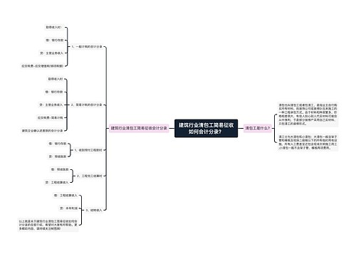 建筑行业清包工简易征收如何会计分录？