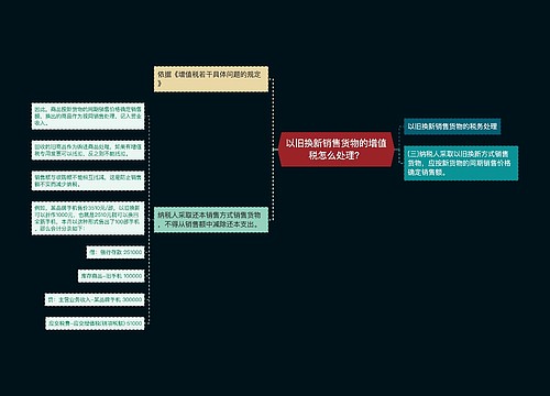 以旧换新销售货物的增值税怎么处理？