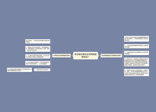 营改增后哪些进项税额能够抵扣？