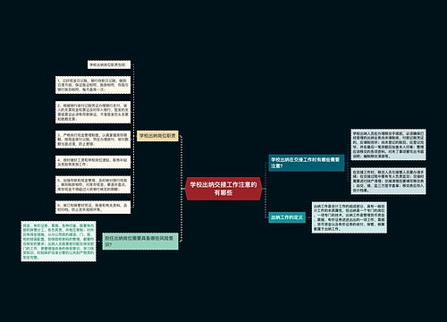 学校出纳交接工作注意的有哪些