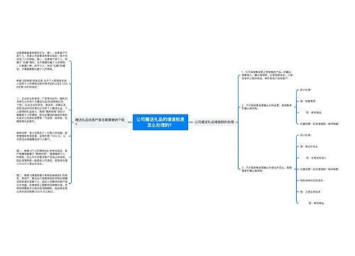 公司赠送礼品的增值税是怎么处理的？