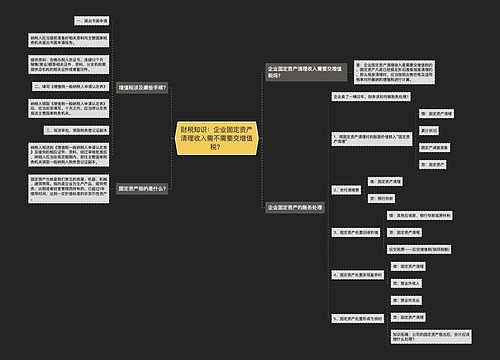 财税知识：企业固定资产清理收入需不需要交增值税？