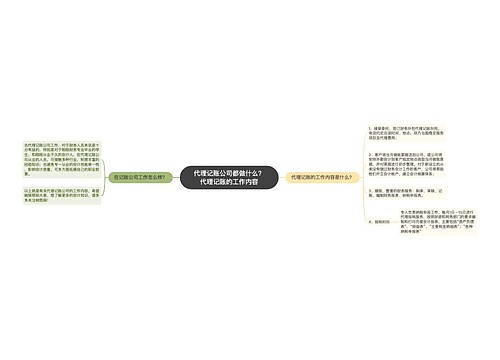 代理记账公司都做什么？代理记账的工作内容