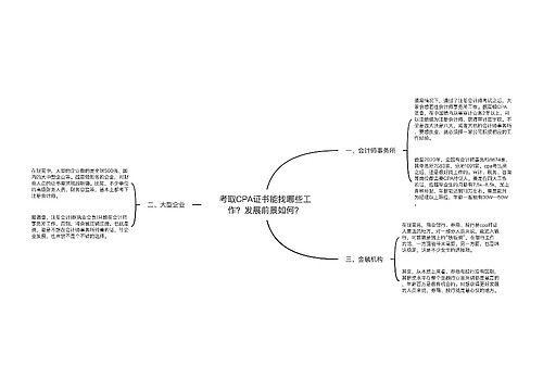 考取CPA证书能找哪些工作？发展前景如何？