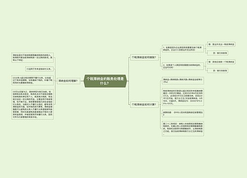 个税滞纳金的账务处理是什么？