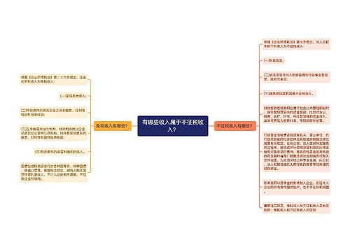 有哪些收入属于不征税收入？