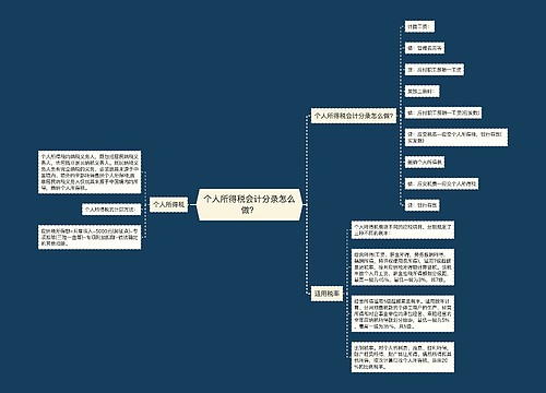 个人所得税会计分录怎么做？