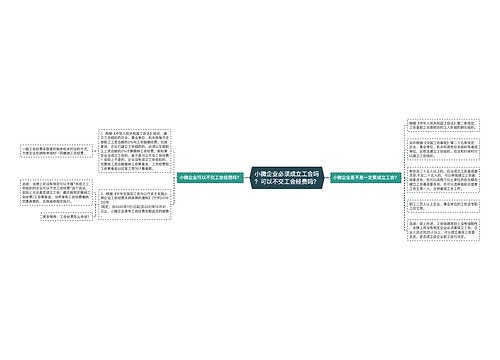 小微企业必须成立工会吗？可以不交工会经费吗？