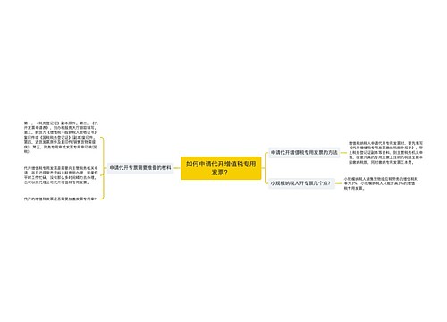 如何申请代开增值税专用发票？