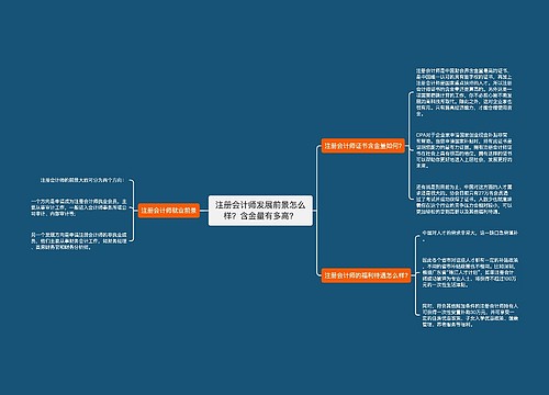 注册会计师发展前景怎么样？含金量有多高？