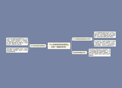 个人所得税完税证明怎么打印？有哪些作用？